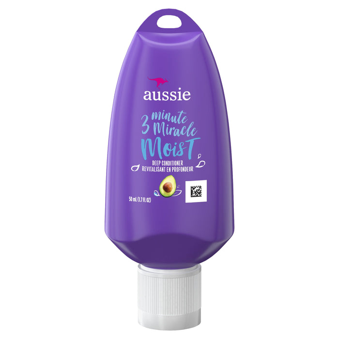 Aussie Miracle Moist 3 Minute Miracle Conditioner with Avocado; Paraben Free; 1.7 fl oz