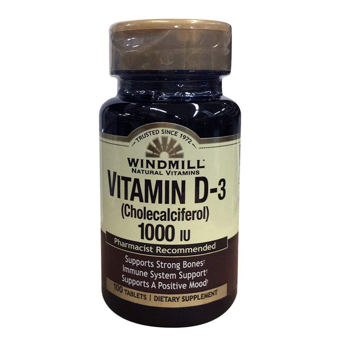 Windmill Natural Vitamin D 1000, Tablets