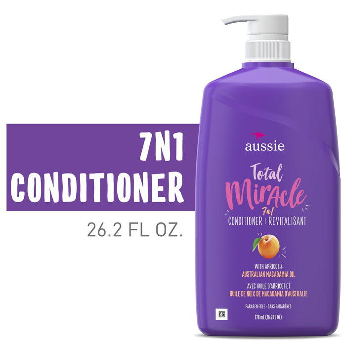 Aussie Total Miracle Conditioner; Paraben Free; 26.2 fl oz