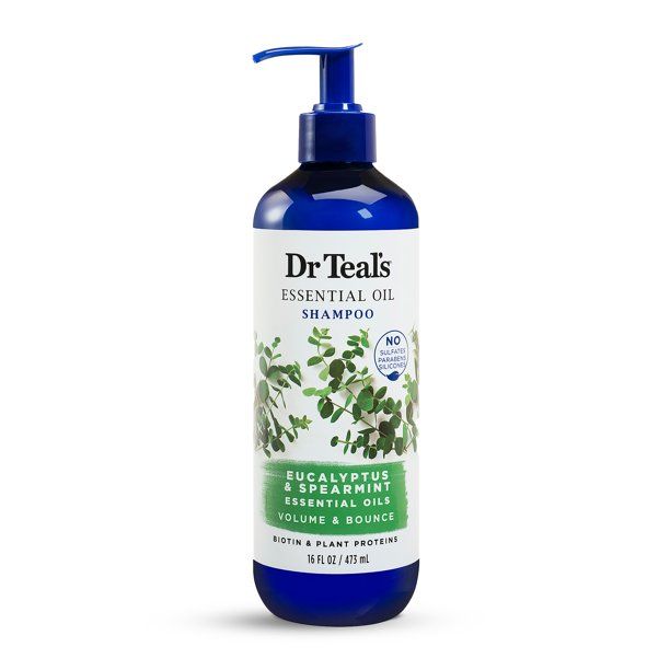 Dr Teal's Essential Oil Volumizing Daily Shampoo with Eucalyptus & Spearmint; 16 fl oz