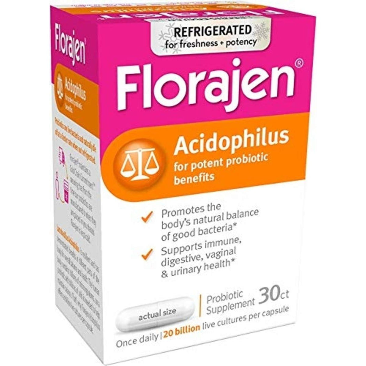 Florajen Dietary Supplement Capsules 30Ct — EasyOptionXY LLC