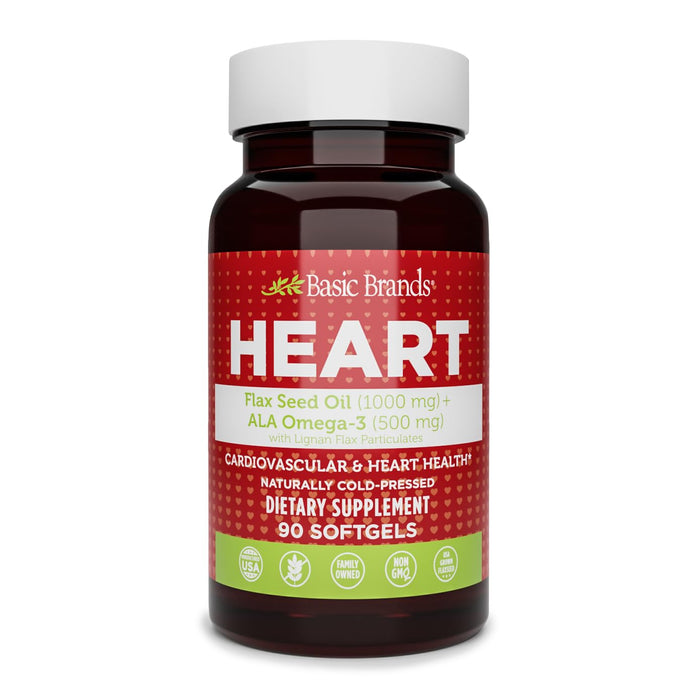 Basic Organics Flax Seed Oil Softgels