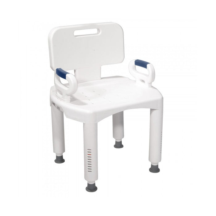 Drive Medical Premium Series Shower Chair With Back And Arms