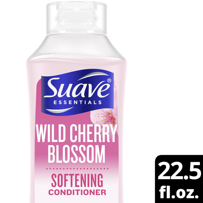 Suave Essentials Wild Cherry Blossom Softening Conditioner; 22.5 fl oz