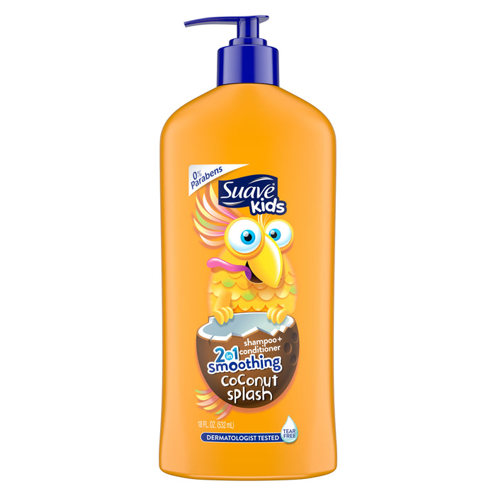 Suave Kids 2in1 Smoothing Coconut Splash Shampoo Plus Conditioner; 18 fl oz