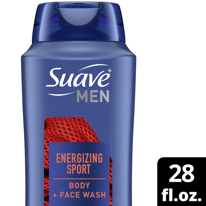 Suave Men Sport Body Wash Fragrance Body Wash and Shower Gel; 28 oz