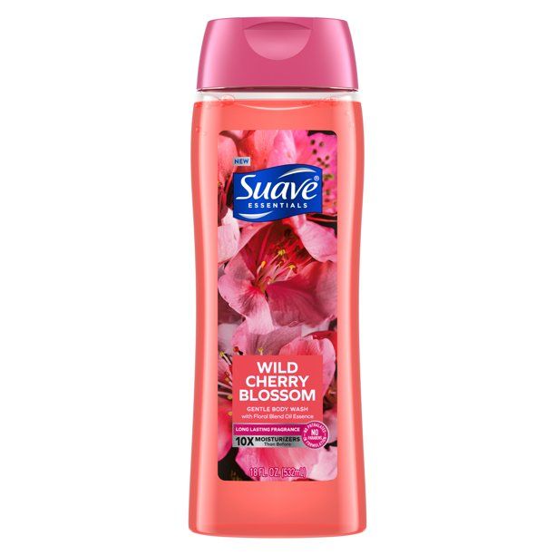 Suave Essentials Body Wash Wild Cherry Blossom; 18 oz