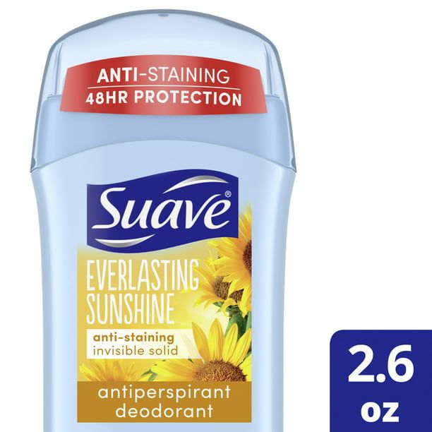 Suave Everlasting Sunshine Anti-Staining Antiperspirant Deodorant; 2.6 oz