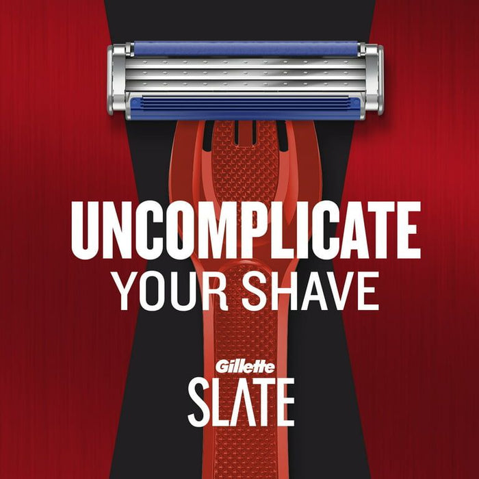 Slate by Gillette 3 Blade Men's Disposable Razor, 4 Ct