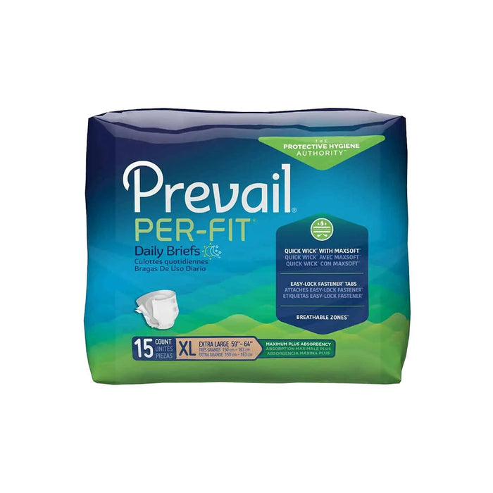 Per-Fit® Maximum Plus Adult Incontinence Briefs – X-Large (Case of 4)
