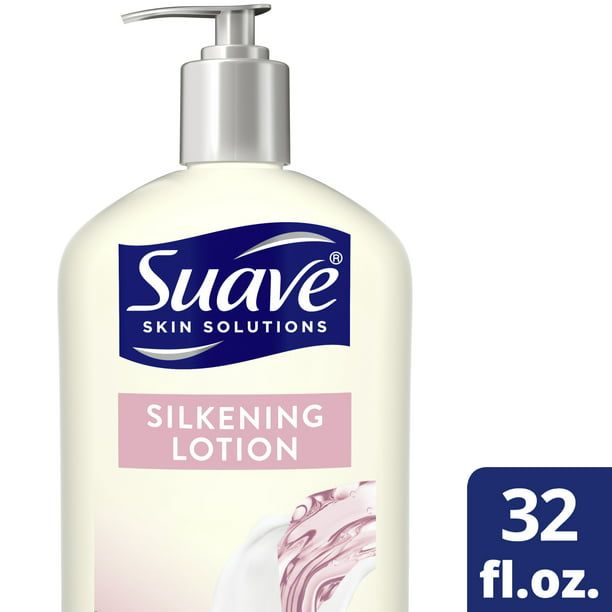 Suave Skin Solutions Body Lotion Silkening with Baby Oil; 32 oz