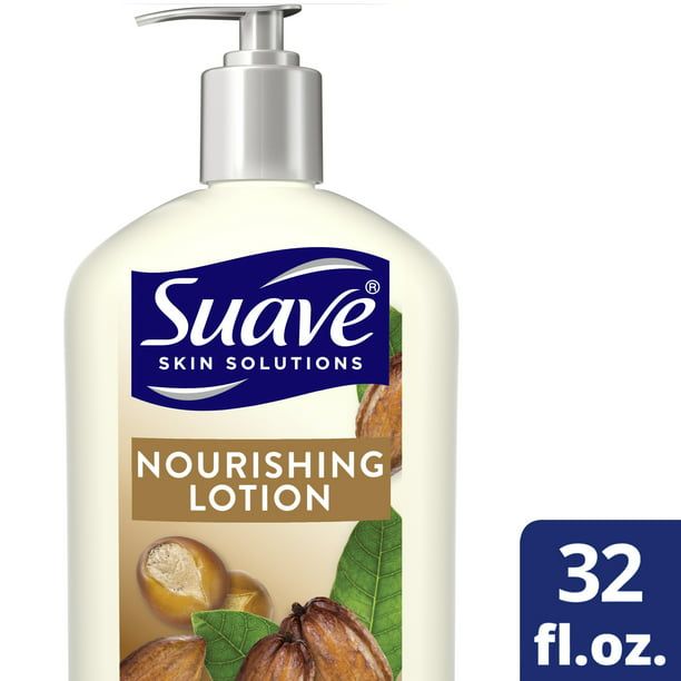 Suave Skin Solutions Body Lotion Cocoa Butter and Shea; 32 oz