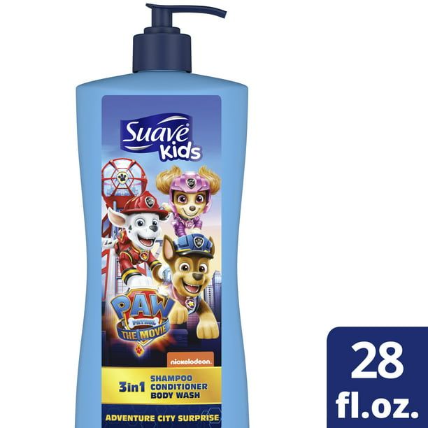 Suave Kids Paw Patrol Adventure 3-in-1 Shampoo Conditioner & Body Wash; 28 oz