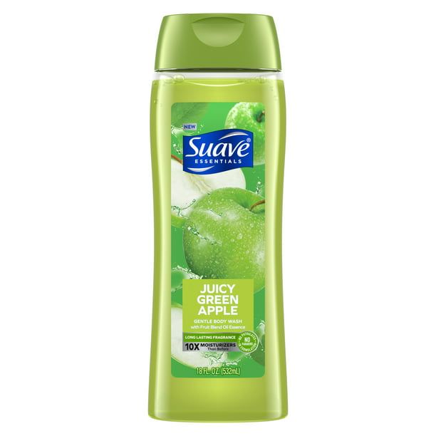 Suave Essentials Gentle Body Wash; Juicy Green Apple; 18 oz