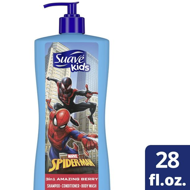 Suave Kids Fresh Spider-Sense; 3 in 1 Shampoo Conditioner Body Wash; 28 oz