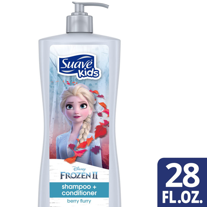 Suave Kids Scalp Care 2 in 1 Shampoo Plus Conditioner with Elsa Berry Flurry; 28 fl oz