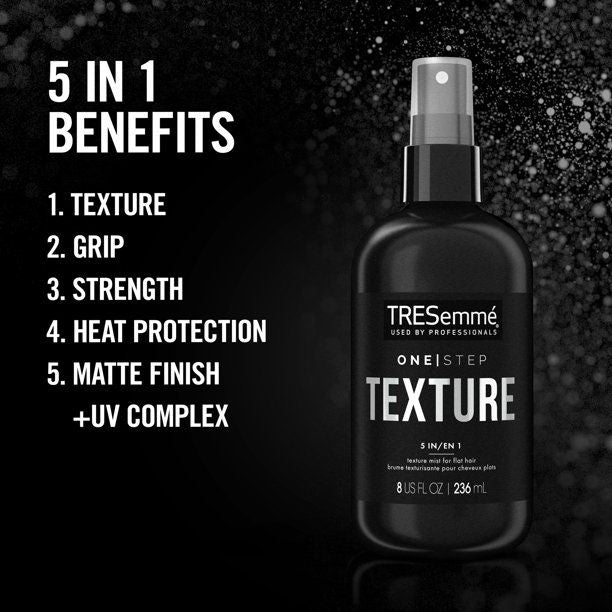 Tresemme Texturising Hair Mist; One Step 5-in-1 Benefits Spray Heat Protection; 8 oz