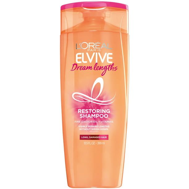 L'Oreal Paris Elvive Dream Lengths Restoring Shampoo for Long; Damaged Hair; 13.5 fl oz