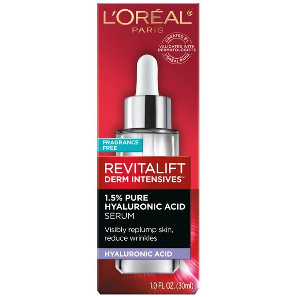 L'Oreal Paris Revitalift Derm Intensives Hyaluronic Acid Face Serum; 1 fl oz