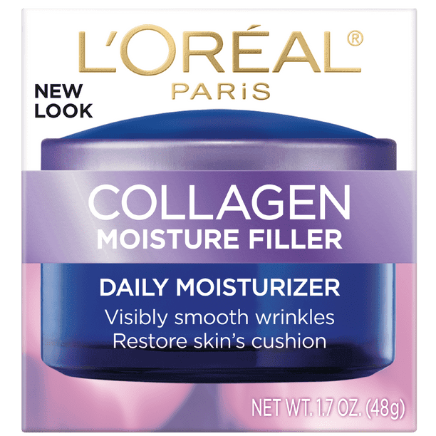 L'Oreal Paris Collagen Moisture Filler Facial Treatment Day Night Cream; Anti-Aging; 1.7 oz