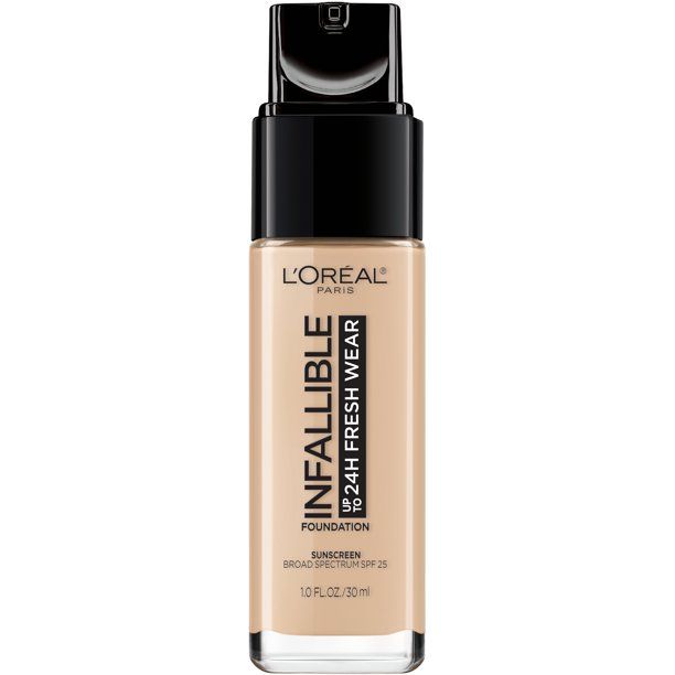 L'Oreal Paris Infallible Fresh Wear 24 Hr Liquid Foundation Makeup; 400 True Beige; 1 fl oz