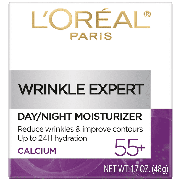 L'Oreal Paris 55+ Moisturizer Anti-Aging Face Moisturizer; Wrinkle Expert; 1.7 oz