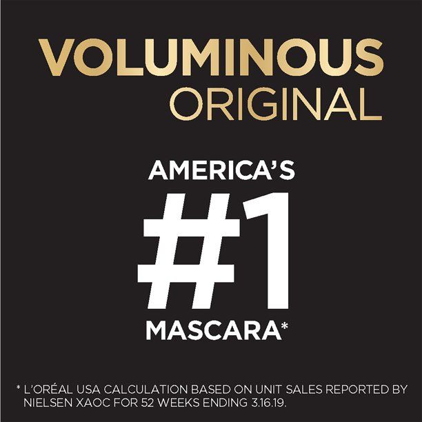 L'Oreal Paris Voluminous Original Washable Bold Eye Mascara; Black Brown; 0.28 fl oz