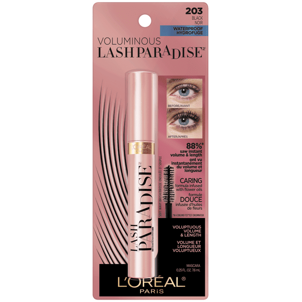 L'Oreal Paris Voluminous Voluminous Makeup Lash Paradise Waterproof Mascara; Black; 0.25 fl oz