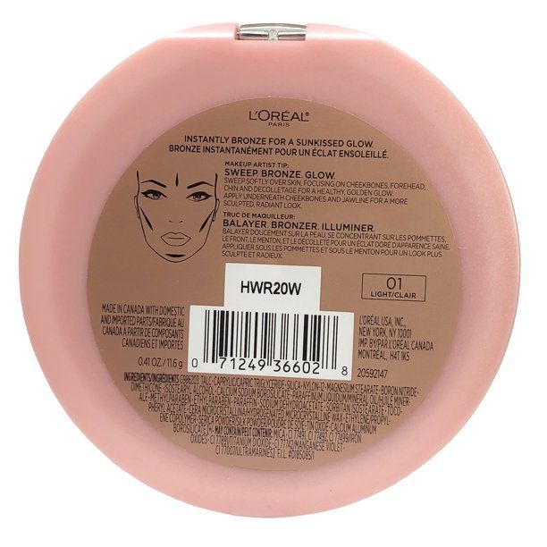 L'Oreal Paris True Match Lumi Bronze It, Light, 0.41 fl oz