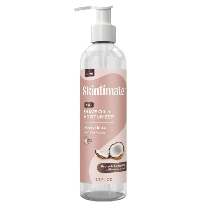 Skintimate 2 In 1 Shave Oil + Moisturizer Coconut Bliss 7.3 Oz