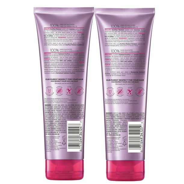 L'Oreal Paris EverPure Sulfate Free Moisture Shampoo and Conditioner Set