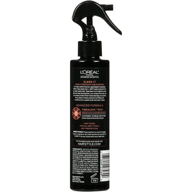 L'Oreal Paris SLEEK IT Iron Straight Hairspray, 5.7 fl oz