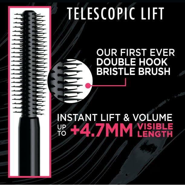 L'Oreal Paris Telescopic Lift Waterproof Mascara, Black