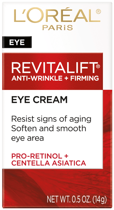 L'Oreal Paris Revitalift Anti-Wrinkle, Firming Eye Cream, Fragrance Free, 0.5 oz