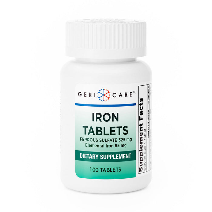Geri-Care Ferrous Sulfate Iron Tablets, 325 Mg