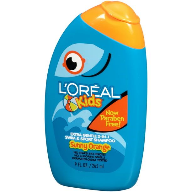 L'Oreal Paris Kids Paraben Free Extra Gentle 2 In 1 Swim and Sport Shampoo, 9 fl oz