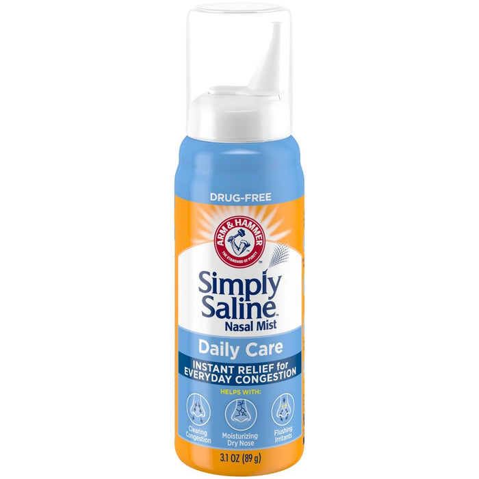 Simply Saline Arm & Hammer Nasal Mist, Daily Care - 3.1 Oz