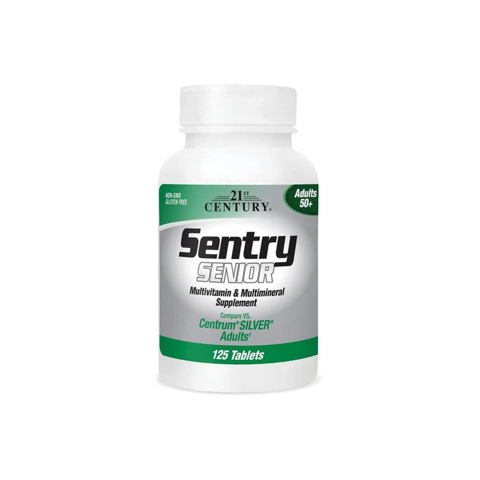 21st Century Sentry Senior – Multivitamin &amp; Multimineral for Adults 50+ (125 Tablets)