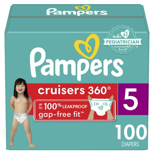 Pampers Cruisers 360 Enormous Pack Diapers Size 5; 100 Count