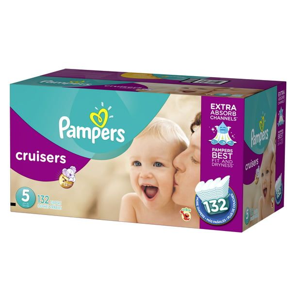 Pampers Cruisers Diapers Size 5, 132 Count