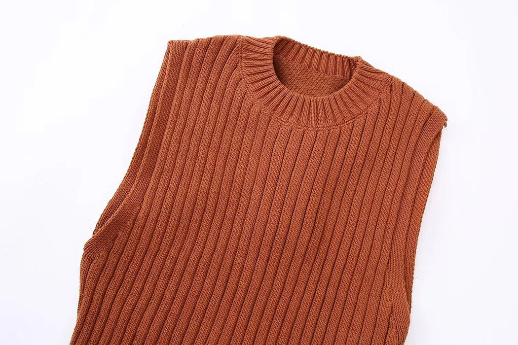 Women's spring new backless knit top