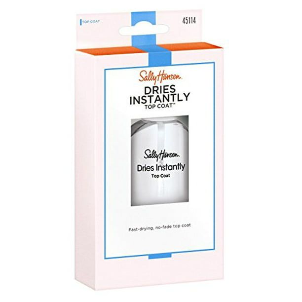 Sally Hansen Dries Instantly Top Coat Nail Polish, No Fade, 0.45 fl oz