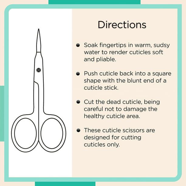 Equate Beauty Stainless Steel Precision Fingernail Cuticle Scissors