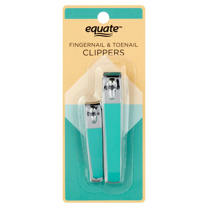 Equate Beauty Fingernail & Toenail Clippers, 2 Pack