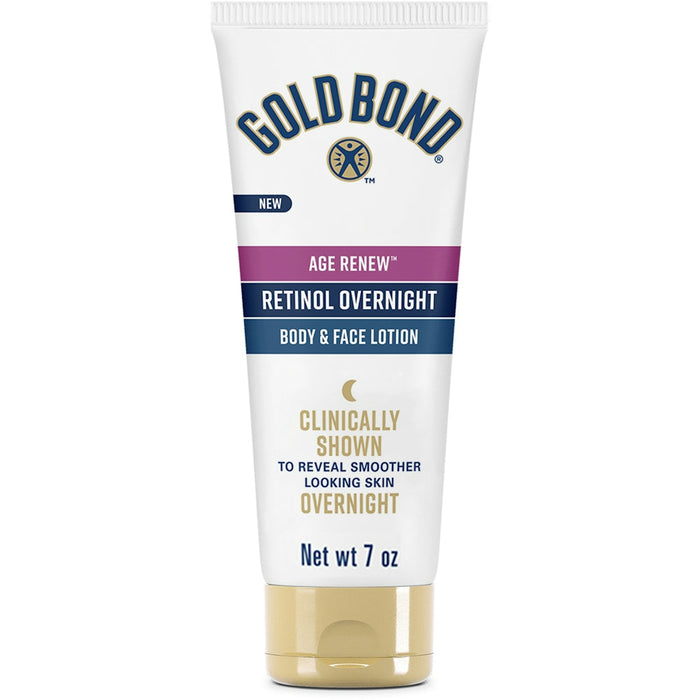 Gold Bond Age Renew Retinol Overnight Body & Face Lotion - 7 Oz