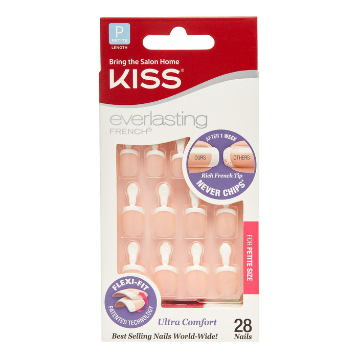 Kiss Everlasting Petite French Nails - Clear Pink