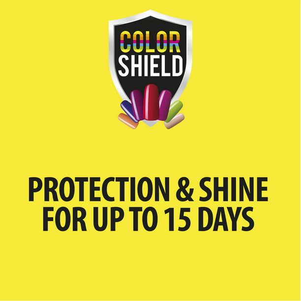 Color Shield Quick Dry Top Coat, Gel Look Shine Natural Dry, 0.40 fl oz