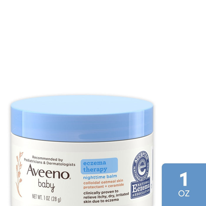 Aveeno Baby Eczema Therapy Nighttime Balm 1 Oz