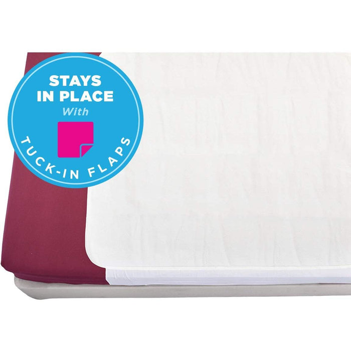 Medical Products Waterproof Reusable Mattress Overlay With 100% Cotton Skin S