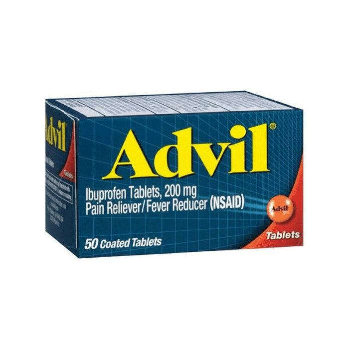 Advil Ibuprofen Pain Reliever/Fever Reducer, 200 Mg Coated Tablets